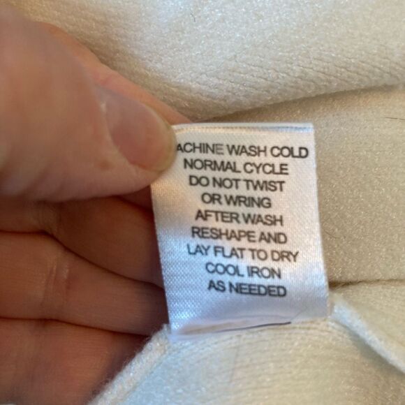 Truth by Republic Long Ivory Sweater Cardigan Shacket w/button flap pockets warm - Picture 9 of 11